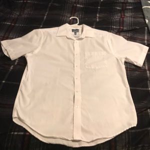 Men’s Medium White Short-sleeves Dress Shirt